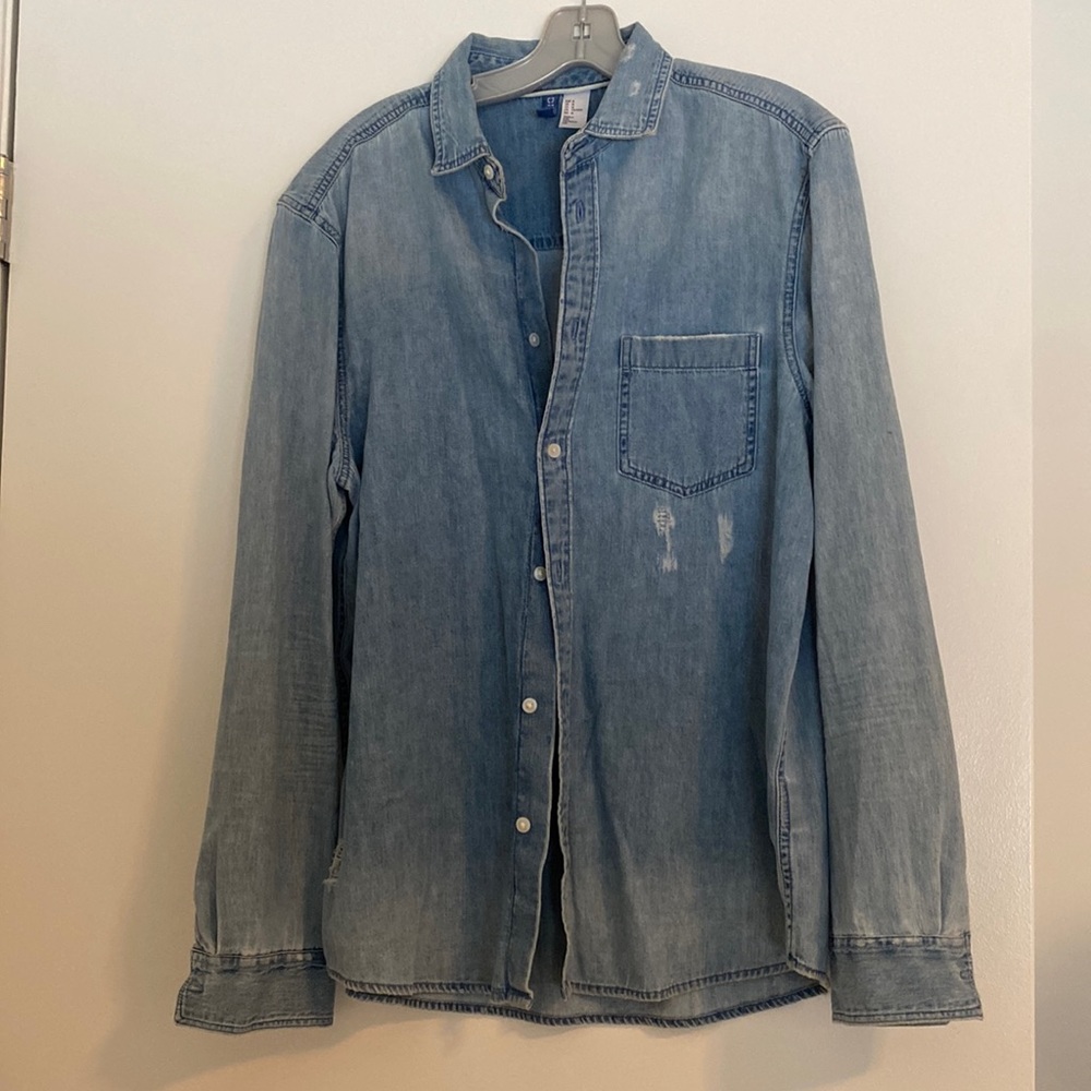 Jean button down shirt - Mens Medium